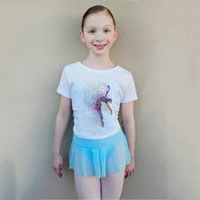 Crianças Verão de Manga Curta Meninas Camiseta EU Amo Ballet Dancing Girl Imprimir T-shirt Casual Roupa Engraçada Do Bebê das Crianças 2024 - compre barato