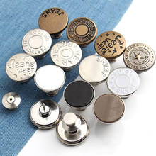 Botones de Metal para pantalones vaqueros, ajuste perfecto, botón de ajuste, aumento automático, Reduce la cintura, costura de uñas, 2 uds. 2024 - compra barato