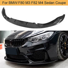 Carbon Fiber Front Bumper Lip Spoiler Diffuser Chin For BMW F80 M3 F82 F83 M4 Sedan Coupe Convertible 2014 - 2019 Two Style 2024 - buy cheap
