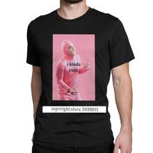 Camiseta masculina de algodão estilo rosa, japonesa, para youtube, fitness, 2024 - compre barato