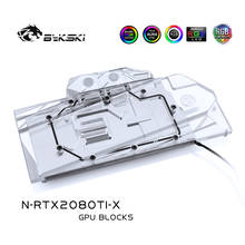 Bykski Water Block use for NVIDIA GeForce RTX 2080Ti/2080 Founders Edition 11GB GDDR6/Reference Edition/Full Cover Copper Block 2024 - buy cheap