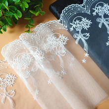 19 Yards 17.5cm Wide Mesh Embroidery Lace Fabric Handmade DIY Garment Needlework Sewing Accessories Clothing Decoration 233 2024 - buy cheap