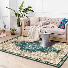 Ковер и коврик в персидском стиле для гостиной, спальни Tapete, марокканский зеленый геометрический домашний декор, противоскользящий напольный коврик для дивана и стола 2024 - купить недорого