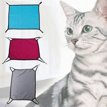 Гамак для кошки, теплый мягкий флисовый подвесной коврик для кошки, коврик для кровати котенка, кровать для питомца кошки, кровать для щенка, удобная клетка для питомца, гамак 2024 - купить недорого