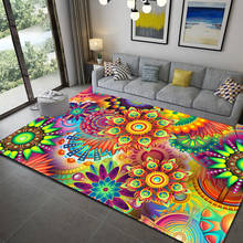 Modern Colorful Bohemia Style Carpets for Living Room Home Decorate Rug Kids Room Play Mat Flannel Memory Foam Bedroom Area Rugs 2024 - buy cheap