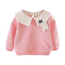Baby Girls Lovely Sweatshirt Winter Cotton Warm Long Sleeve Popular Doll Collar Dot Fleece Warm Clothes Daily Leisure 2024 - buy cheap