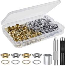 120 Set 1/2 Inch Grommet Tool Kit with 3 Pcs Installation Tools for Fabric, Canvas, Curtain, Clothing, Leather(Sliver+Gold) 2024 - buy cheap