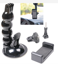 Suction Cup Car Window Mount Holder with Flexible Gooseneck Extension for GoPro Xiao Yi 4K For DJI Osmo Action 2024 - buy cheap