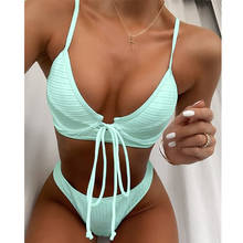 VIKINII Neon Green biquinis 2020 Summer Sexy Swimwear Female Swimsuit Triangle Women Bikini set Beachwear Bathers Bathing Suits 2024 - buy cheap