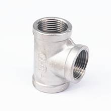 3/4" BSP Equal Female Tee Thread 3 Way 304 Stainless Steel Pipe Fitting Connector Coupling for water air gas 2024 - buy cheap