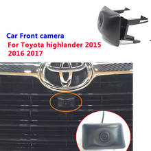 Cámara frontal HD especial para coche, videocámara de alta calidad, impermeable, visión nocturna, CCD, para Toyota Highlander 2015, 2016, 2017 2024 - compra barato