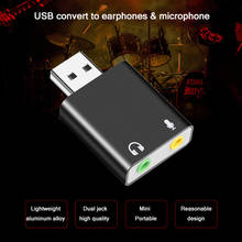 KEBIDU Sound Card USB Audio Interface headphone Adapter Soundcard for Mic Speaker Laptop Computer External Sound Card 2024 - buy cheap