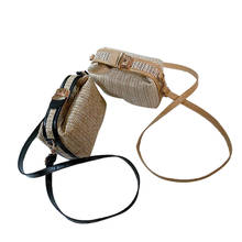 Women's Small Crossbody Bag, Fashion Woven Style Rectangular Shoulder Bag with Long Strap 2024 - buy cheap