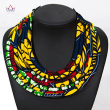 BRW 2020, многослойное ожерелье из ткани Анкары, ручная работа, украшения в африканском стиле 2024 - купить недорого
