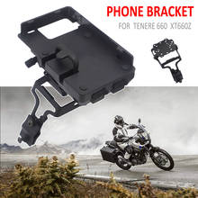 Suporte de celular para motocicleta com navegação gps, carregador sem fio usb, para yamaha tenere 660 tenere 660 xt660z xt 660 z 2024 - compre barato