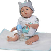 Reborn boneca do bebê 20 "Polegada realista bebê recém-nascido bonecas reborn lifelike corpo inteiro silicone bebês menina boytoddler bonecas brinquedos 2024 - compre barato