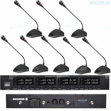 MiCWL-Sistema de micrófono de cuello de cisne de escritorio, inalámbrico, Digital, para conferencia, sala de reuniones, juego de 8 unidades de mesa para hablar 2024 - compra barato