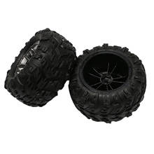 2 Pack RC Car Rubber Tyres with Wheel Hubs for Feiyue 1:12 FY01 FY02 FY03 FY04 FY06 FY07 RC Cars 2024 - buy cheap