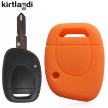 kirtlandi 1Button Silicone Key Case Cover For Renault Clio Kangoo Master Twingo Thalia Symbol Keyless Fob Shell Holder Protector 2024 - buy cheap