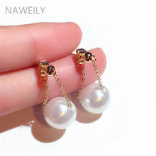 Pendientes de perlas de imitación para mujer, aretes de perlas simples, clásicos, coreanos 2024 - compra barato