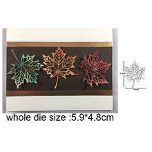 hollow out maple leaves basic Frames Metal Cutting Dies Stencils Die Cut for DIY Scrapbooking Album Paper Card 2024 - buy cheap