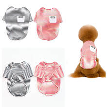 Camiseta de algodón para perro, pijama de primavera y verano para mascota, ropa para perro, traje para perro Schnauzer Poodle Bichon Pomeranian 2024 - compra barato