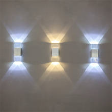 Современный настенный светодиодный светильник, комнатные настенные лампы для спальни, гостиной, лестницы, 2 Вт, 6 Вт 2024 - купить недорого
