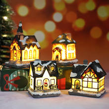 1pc Christmas Led Light House Merry Christmas Decorations For Home Cristmas Ornaments Xmas Gift New Year 2022 Navidad Noel 2024 - buy cheap