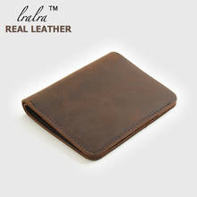 Luxury Men's Wallet Genuine Leather Solid Wallets Men Bifold Short Credit Card Holders Coin Purses Business Purse Male Handmade 2024 - buy cheap