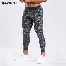 Gymohyes-pantalones de camuflaje de empalme para hombre, pantalón de chándal ajustado, sólido, a la moda, nuevos 2024 - compra barato