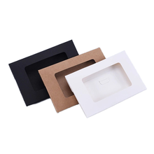 Cajas de cartón para tarjetas postales, sobres de Papel Kraft de 155x102x5mm, 50 unids/lote 2024 - compra barato