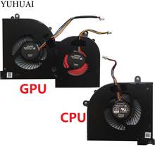 Новый вентилятор охлаждения для MSI GS65 MS-16Q2 16Q2-CPU-CW 16Q2-GPU-CW CPU GPU fan 2024 - купить недорого