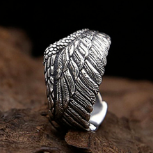 CAOSHI Vintage Wings Rings for Men Women Antique Silver Color Opening Finger Accessories High Quality Punk Party Jewelry Gifts 2024 - buy cheap