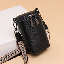 100% Genuine Leather Women Handbag Designer Cowhide Women Mobile phone bag Fashion Mini Female Crossbody bag Luxury Shoulder Bag 2024 - buy cheap