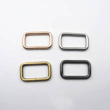10pcs 38*20mm DIY Metal D Ring Buckle  Handbag Leather Bag Purse Strap  Rectangle Square  Clasp Obag Hardware Accessories 2024 - buy cheap