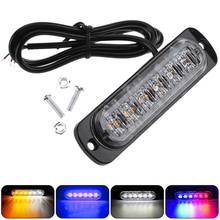 Luz estroboscópica superbrillante para coche y motocicleta, lámpara de advertencia de emergencia, 6 LED 2024 - compra barato