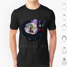 Little Witch T Shirt Big Size 100% Cotton Kikis Delivery Service Jiji Kiki Hayao Miyazaki Witch 2024 - buy cheap