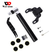 WEST BIKING Bike Pump With Tire Repair Tool Bicycle Mini Tire Inflator Tool Kits Aluminum Alloy Cycling Portable Air Pump Set 2024 - buy cheap