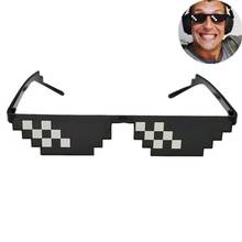 8 Bit Thug Life Sunglasses Pixelated Men Women Brand Party Eyeglasses Mosaic UV400 Vintage Eyewear Unisex Gift Toy Glasses 2024 - купить недорого