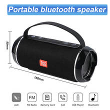 Caixa de som portátil alta potência, bluetooth, sem fio, subwoofer, coluna de som, boombox, 3d estéreo, rádio fm, ambiente externo 2024 - compre barato