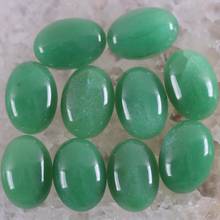 16x12MM Oval CAB Cabochon Natural Stone Beads Green Aventurine For Jewelry Making Necklace Pendant Bracelet Earrings 10Pcs K1549 2024 - buy cheap
