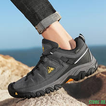 Zapatos de senderismo de alta calidad para hombre, calzado deportivo de cuero para escalada, caminar al aire libre, trotar y montaña, otoño 2024 - compra barato