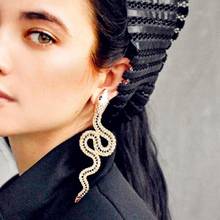 Vintage Ethnic New Alloy Rhinestone Snake Dangle Earings for Women Fashion Jewelry Lady's Trendy Statement Earrings Accessories 2024 - buy cheap