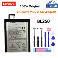 For Lenovo 2420-2500Mah BL250 Original Li-ion Battery for Lenovo VIBE S1 S1c50 S1a40 s1 a40 S1 c50 Mobile Phone + Free Tools 2024 - buy cheap