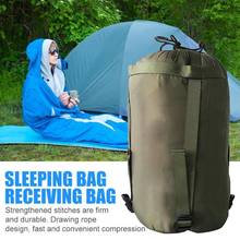 Saco de dormir portátil, durável, ao ar livre, caminhadas, camping, saco de dormir, inverno, pacote de compressão, viagem, rede de armazenamento 2024 - compre barato