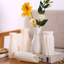 Домашний декор, пластиковая ваза, Современная ваза для цветов, украшение для комнаты, Европейский свежий стиль, свадебное украшение, небьющиеся Гидропонные растения 2024 - купить недорого