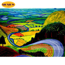 5d Diamond Painting Pastoral Wheat Field Landscape Diamond Embroidery David Hockney Cross Stitch Rhinestone Bead Wall Decoration 2024 - buy cheap