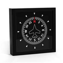 Flight Control Panel Clever Clock Aircraft Instrument  Frame Aviation Compass Direction Modern Design Art Timepiece Table Clock 2024 - buy cheap