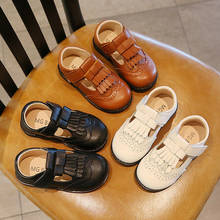 Кожаная обувь для девочек; Новинка; Весенне-Осенняя детская обувь; Детская повседневная обувь в западном стиле; Детская обувь для сцены для маленьких девочек 2024 - купить недорого