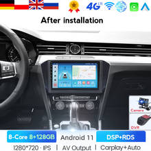 Car Radio Multimedia Player For VW Passat B8 2015-2018 2Din Android 10 Auto Radio GPS Navigation DSP Tape Recorder IPS Headunit 2024 - buy cheap